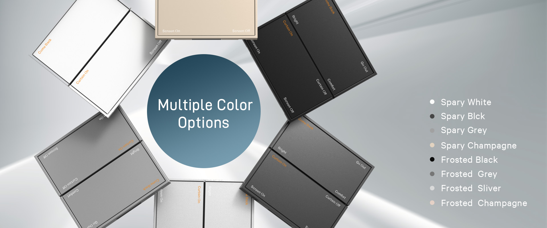 KNX smart switch panels